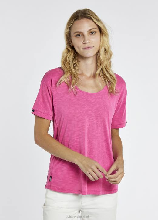 cloyne kortärmad topp 4VXX154 Kläder cerise Dubarry kvinnor