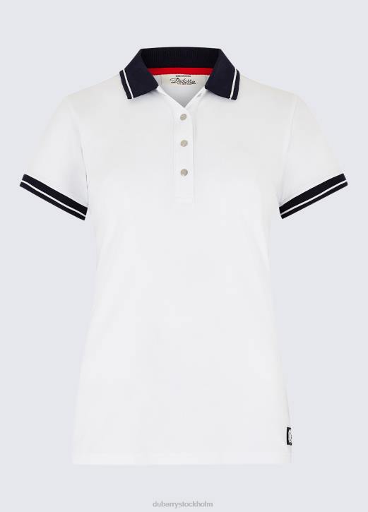 flodutsikt polo 4VXX820 Kläder vit Dubarry kvinnor