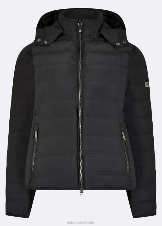 Kilkelly quiltad kappa 4VXX525 Kläder svart Dubarry kvinnor