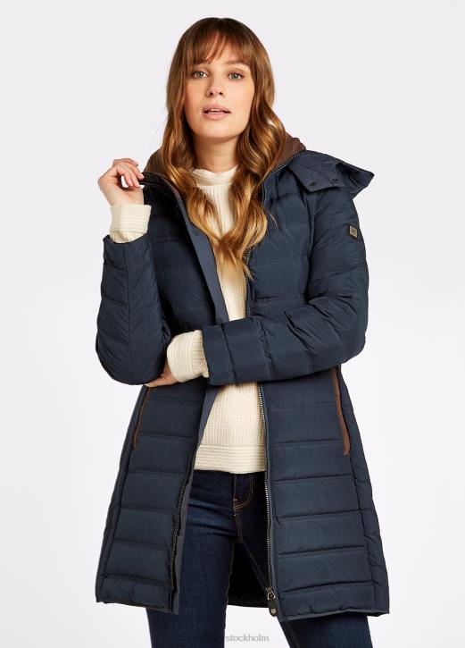 ballybrophy quiltad jacka 4VXX241 Kläder Marin Dubarry kvinnor