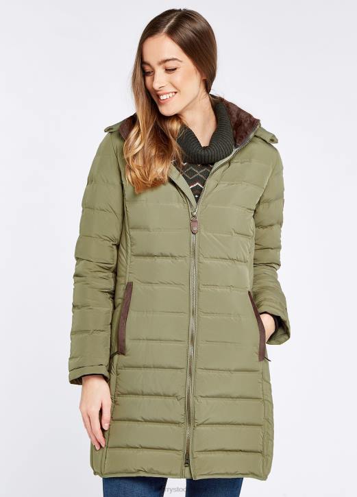 ballybrophy quiltad jacka 4VXX498 Kläder mörkgrönt Dubarry kvinnor