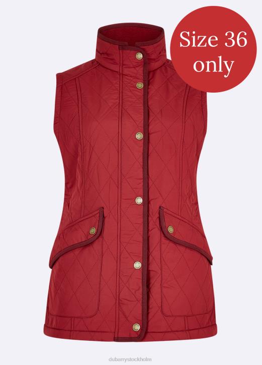 clonmel quiltad gilet 4VXX710 Kläder rubin Dubarry kvinnor