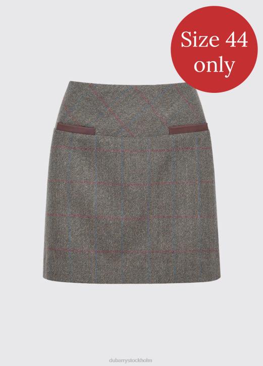 klöver tweed minikjol 4VXX580 Kläder mossa Dubarry kvinnor