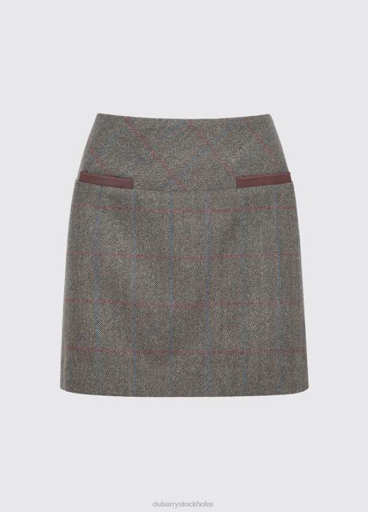 klöver tweed minikjol 4VXX580 Kläder mossa Dubarry kvinnor
