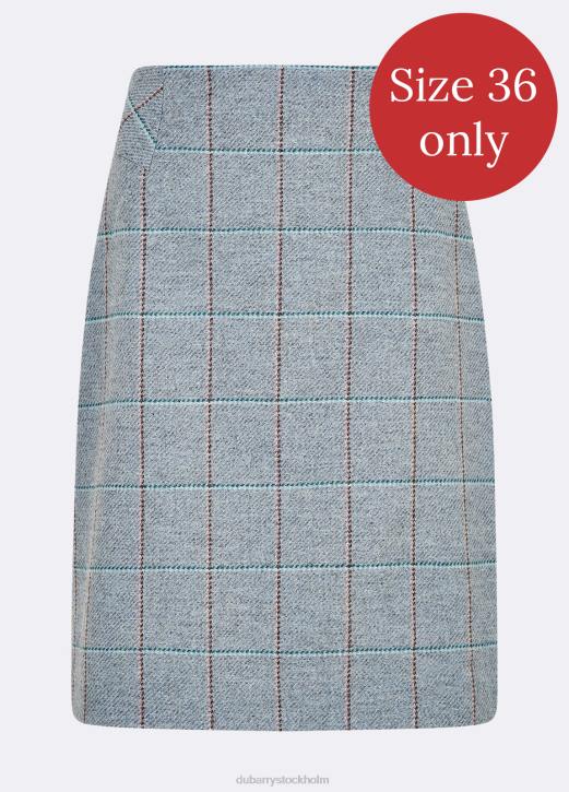 ormbunke tweed kjol 4VXX701 Kläder blå ljung Dubarry kvinnor