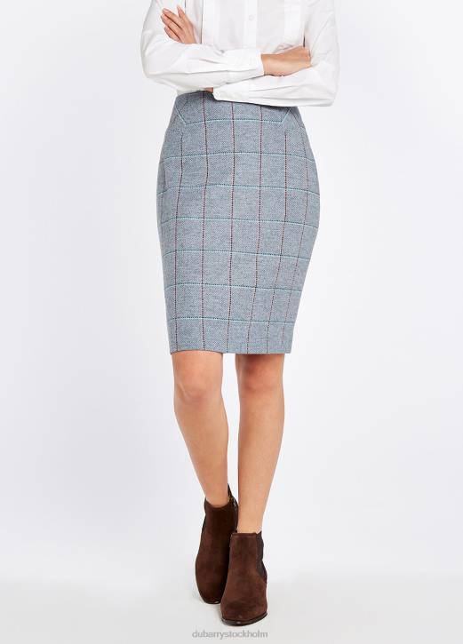 ormbunke tweed kjol 4VXX701 Kläder blå ljung Dubarry kvinnor