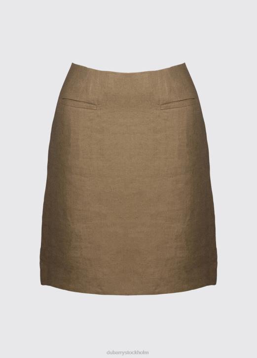 solros linne dam kjol 4VXX541 Kläder salvia Dubarry kvinnor