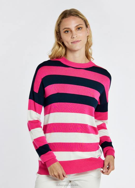 aranmore tröja med rund hals 4VXX146 Kläder cerise Dubarry kvinnor