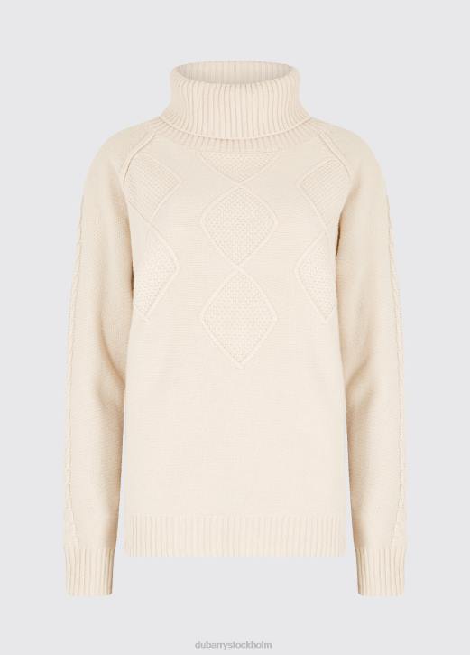 belleek chunky tröja med rullhals 4VXX278 Kläder krita Dubarry kvinnor