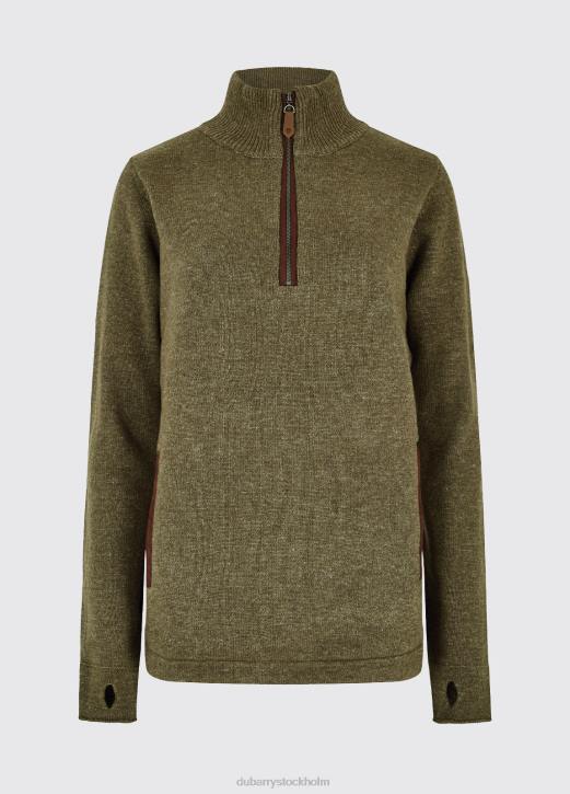 morrisey tröja med dragkedja 4VXX274 Kläder mörkgrönt Dubarry kvinnor