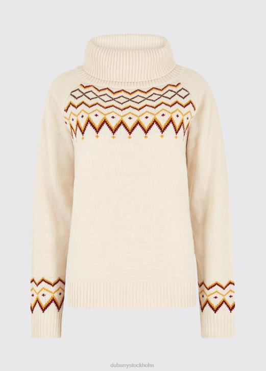 riverstown fair isle tröja 4VXX606 Kläder krita Dubarry kvinnor