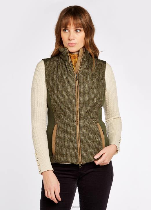 enbärs tweed gilet 4VXX554 Kläder hed Dubarry kvinnor