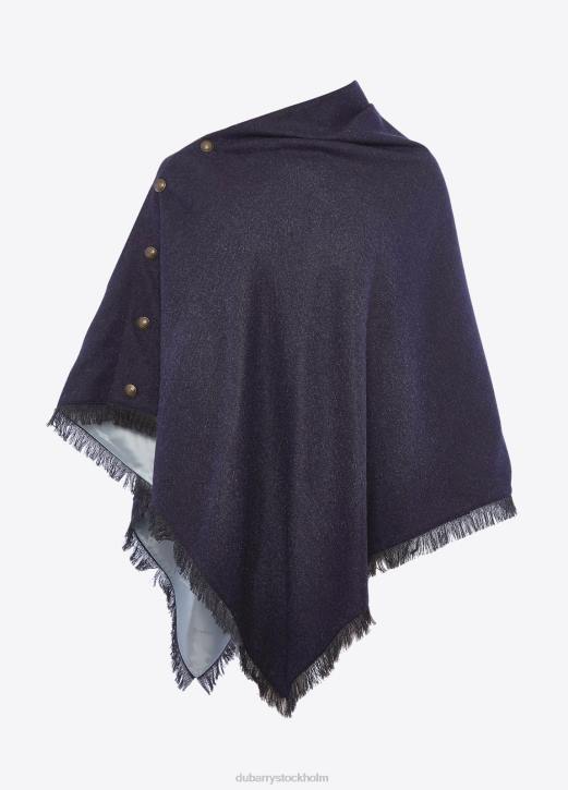 poncho i tweed av hasselträ 4VXX207 Kläder Marin Dubarry kvinnor