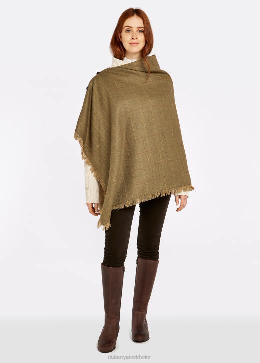 poncho i tweed av hasselträ 4VXX253 Kläder alm Dubarry kvinnor