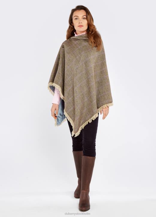 poncho i tweed av hasselträ 4VXX273 Kläder träros Dubarry kvinnor