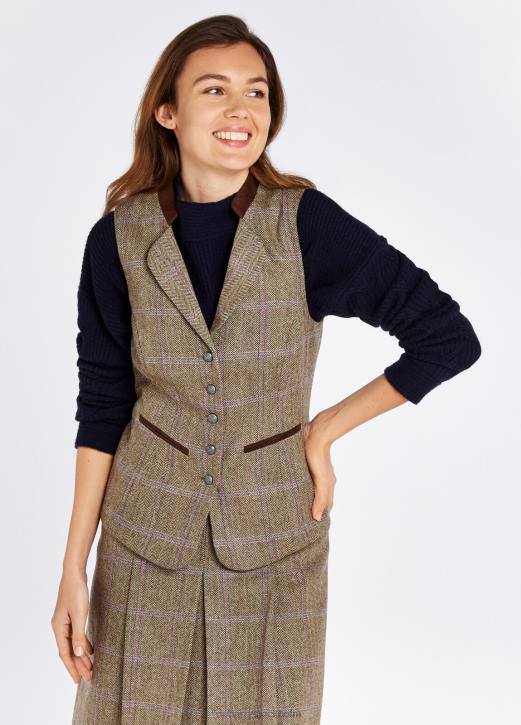 spindelväst i tweed 4VXX491 Kläder träros Dubarry kvinnor