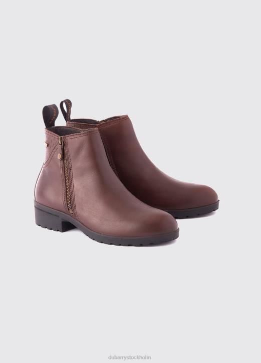 carlow läder stövel 4VXX499 Skodon mahogny Dubarry kvinnor