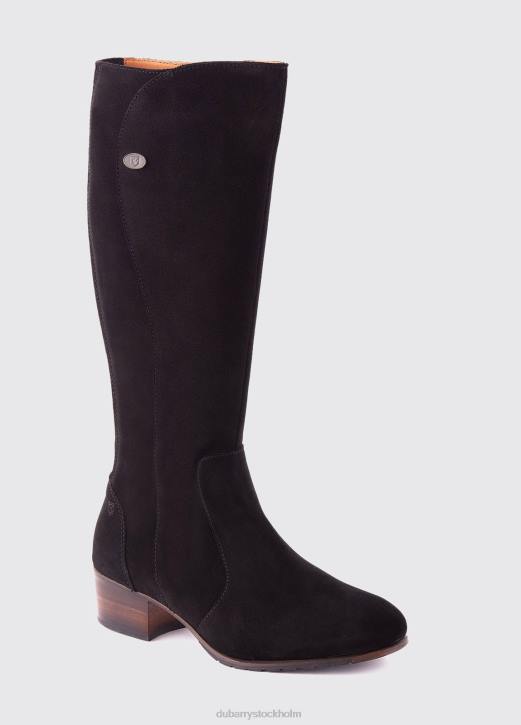 downpatrick knähög stövel 4VXX71 Skodon svart mocka Dubarry kvinnor