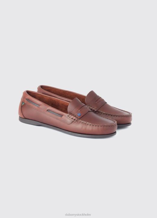 belize däck sko 4VXX54 Skodon mahogny Dubarry kvinnor