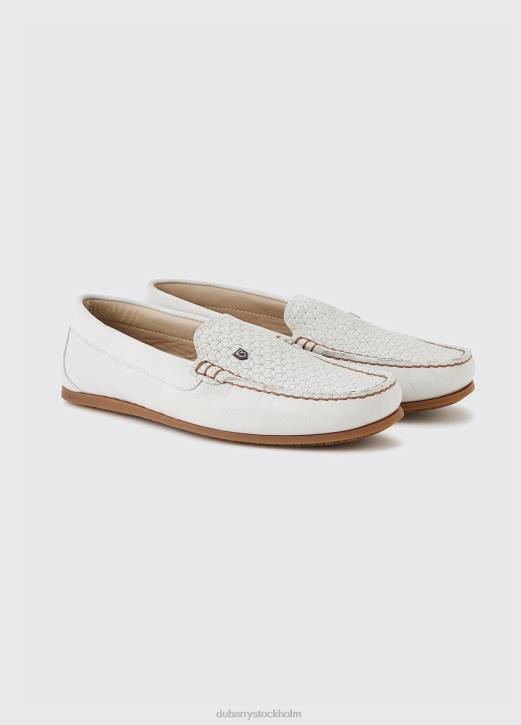 cannes loafer 4VXX81 Skodon segla vitt Dubarry kvinnor