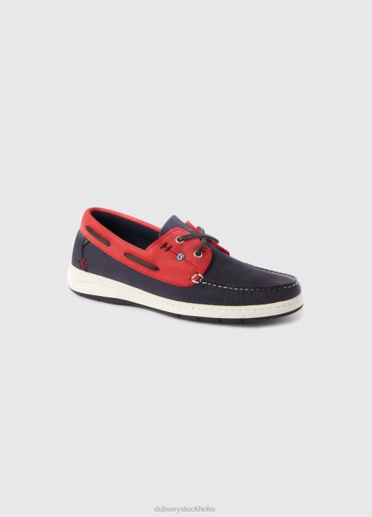 florida däckskor 4VXX544 Skodon denim/röd Dubarry kvinnor