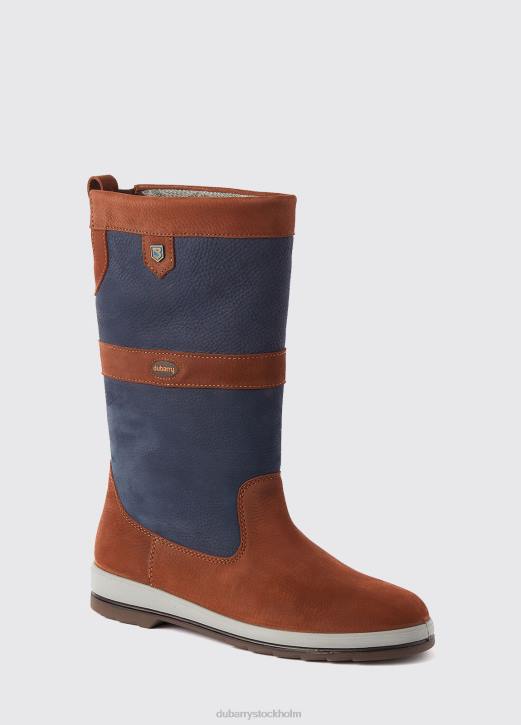 ultima extrafit segelstövel 4VXX55 Skodon marin/brun Dubarry kvinnor