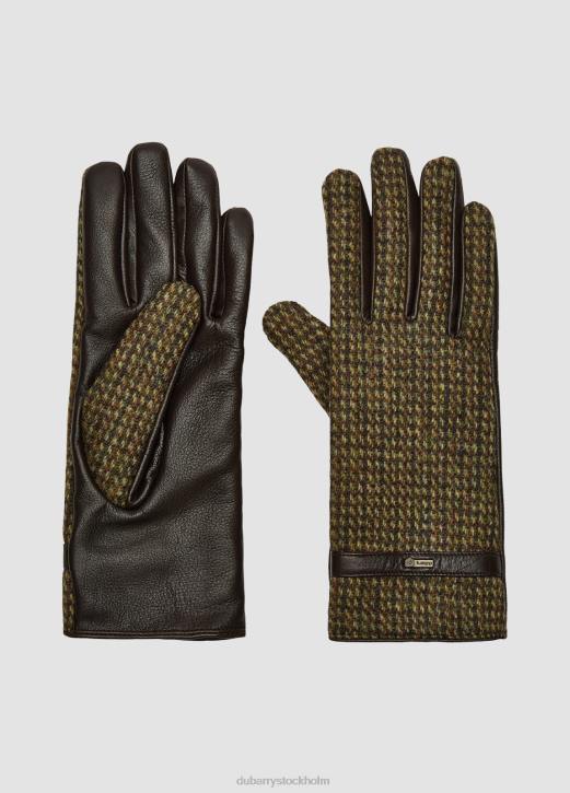 Ballycastle läderhandskar i tweed 4VXX356 Tillbehör hed Dubarry kvinnor