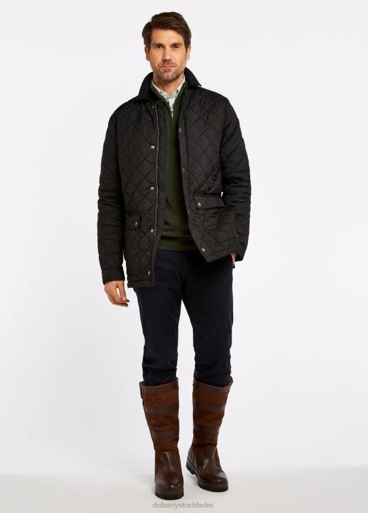 adare quiltad jacka 4VXX1111 Kläder svart Dubarry män
