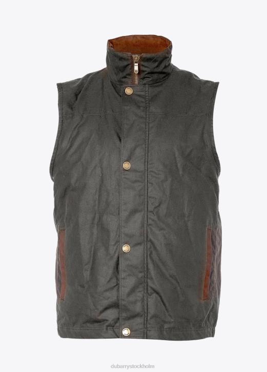 majfluga vax gilet 4VXX1001 Kläder oliv Dubarry män