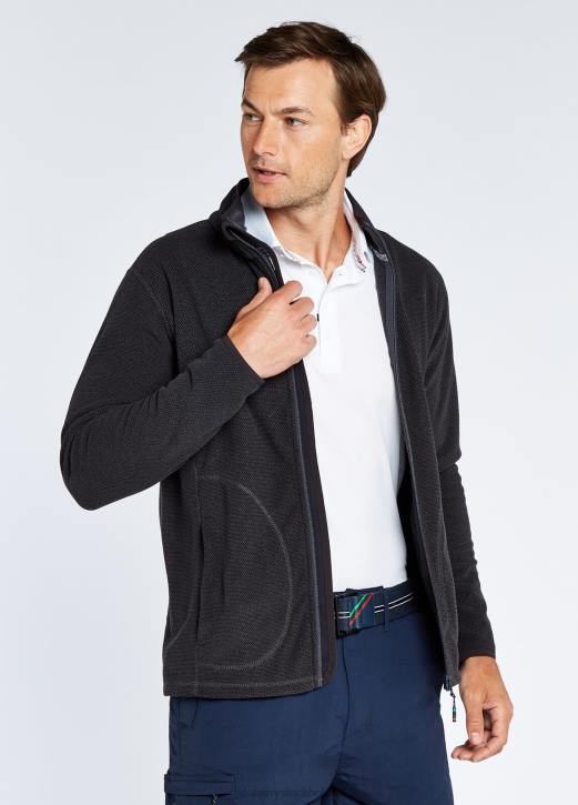 mustique fleece med full dragkedja 4VXX1026 Kläder grafit Dubarry män
