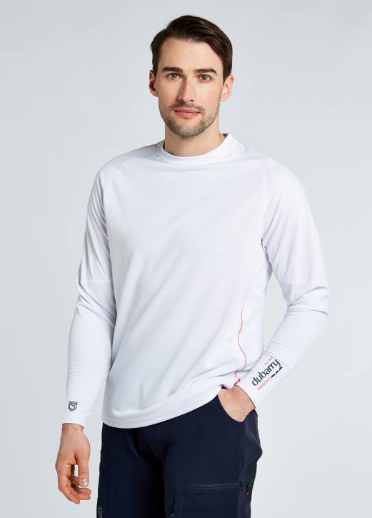 ancona långärmad t-shirt 4VXX1006 Kläder vit Dubarry män