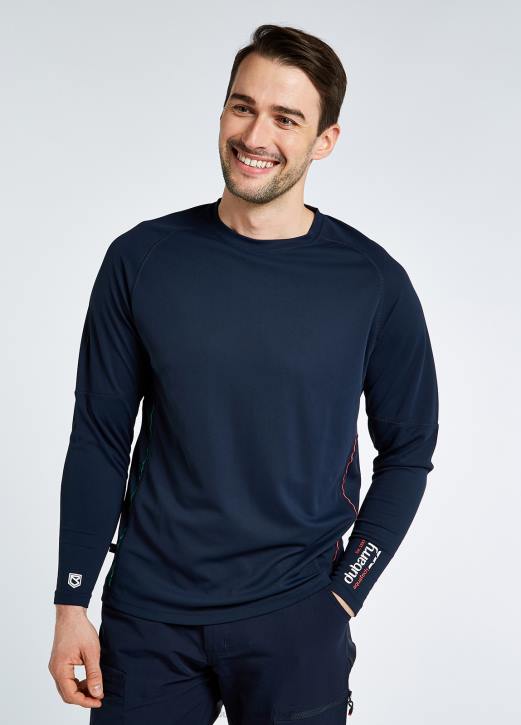 ancona långärmad t-shirt 4VXX1029 Kläder Marin Dubarry män