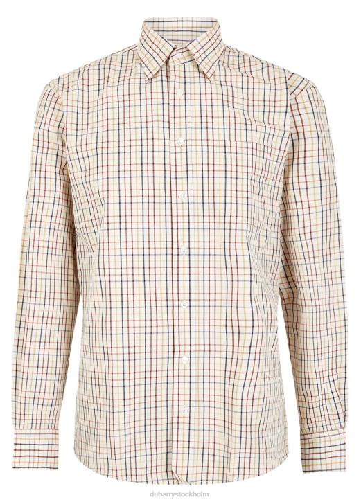 baylin skjorta 4VXX1164 Kläder merlot multi Dubarry män