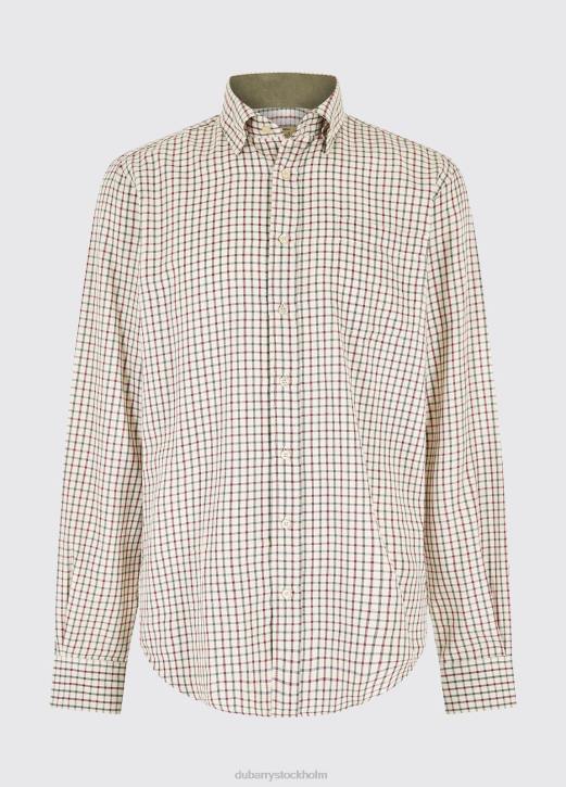 connell tattersall rutig skjorta 4VXX1015 Kläder mörk sten Dubarry män