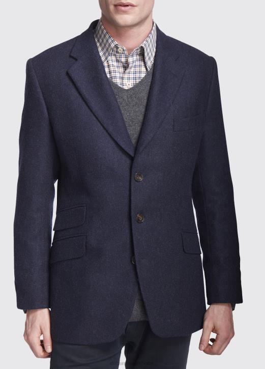 gorse regular fit tweedjacka 4VXX1143 Kläder Marin Dubarry män