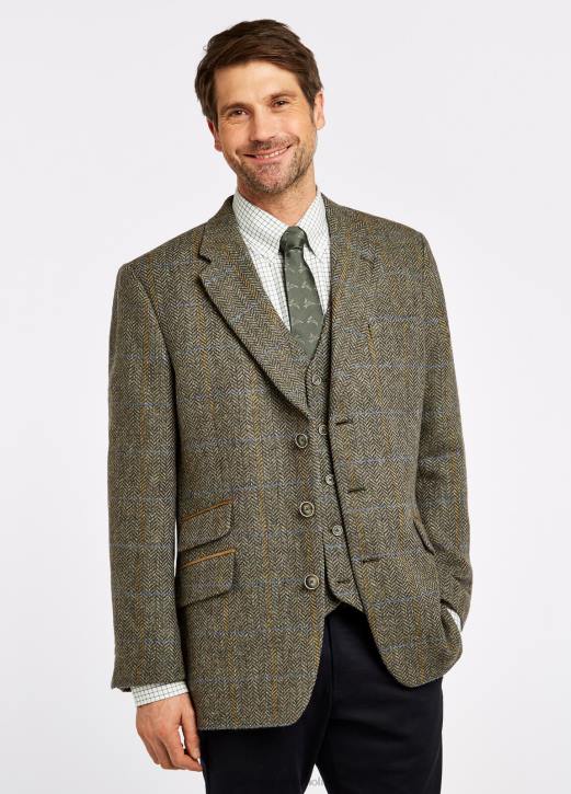rockingham jacka i tweed 4VXX1075 Kläder träbina Dubarry män