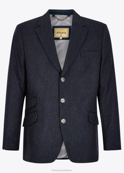 rockingham jacka i tweed 4VXX1170 Kläder midnatt Dubarry män