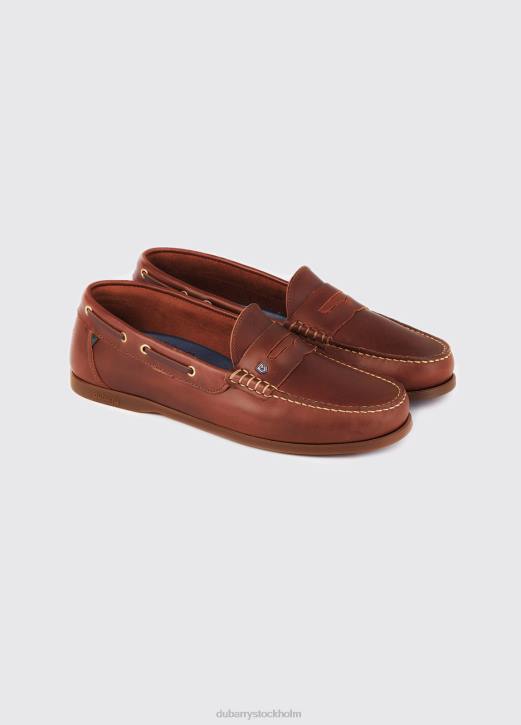 spinnaker mockasin 4VXX846 Skodon brun Dubarry män